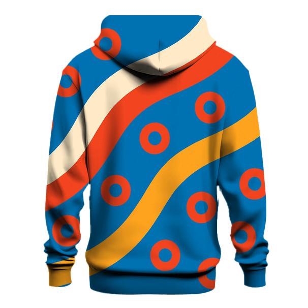 Roller Rink Stripe Waves hoodie styles