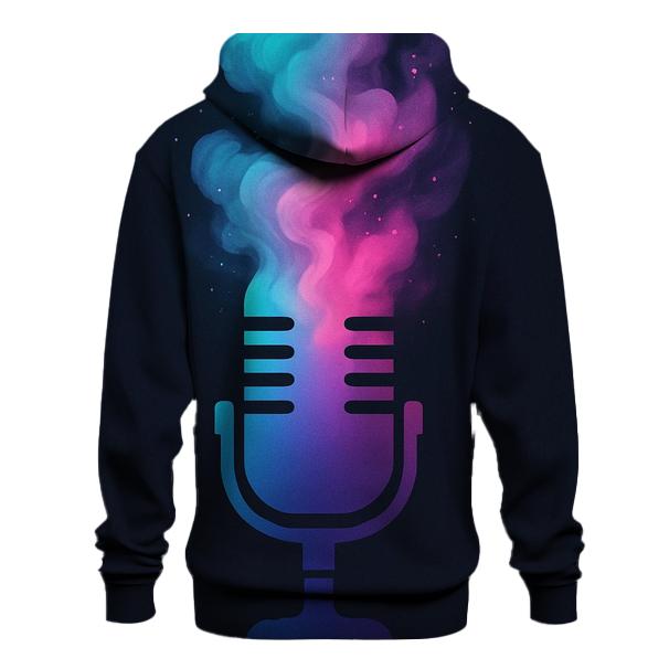 Microphone Nebula Bloom zip-up hoodies