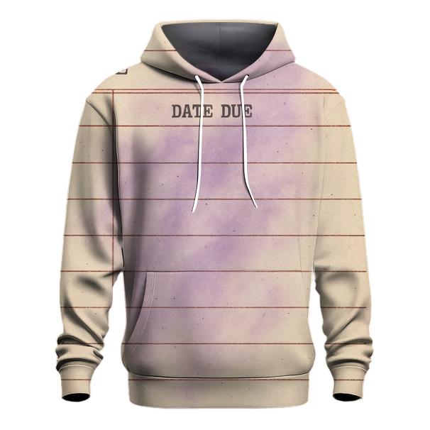 Vintage Library Card Nebula Catalog zip-up hoodies