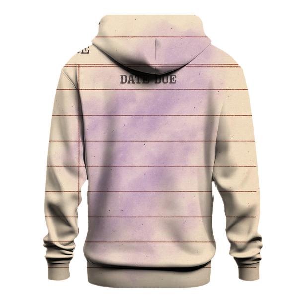 Vintage Library Card Nebula Catalog zip-up hoodies