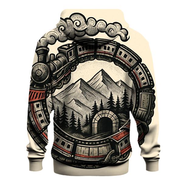 Ouroboros Mountain Train Loop lightweight hoodies