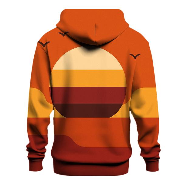 Sunset Horizon Gradient Blocks designer hoodies