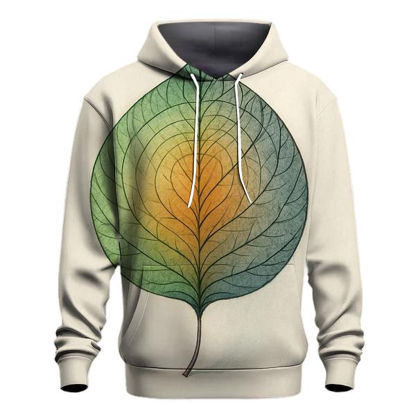 Circle Of Seasons Within One Leaf embroidered hoodies