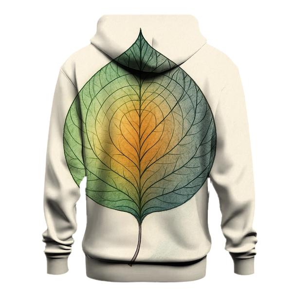 Circle Of Seasons Within One Leaf embroidered hoodies