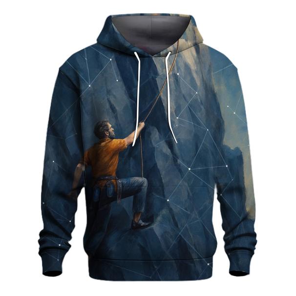 Mountain Climb Summit Constellation premium hoodies