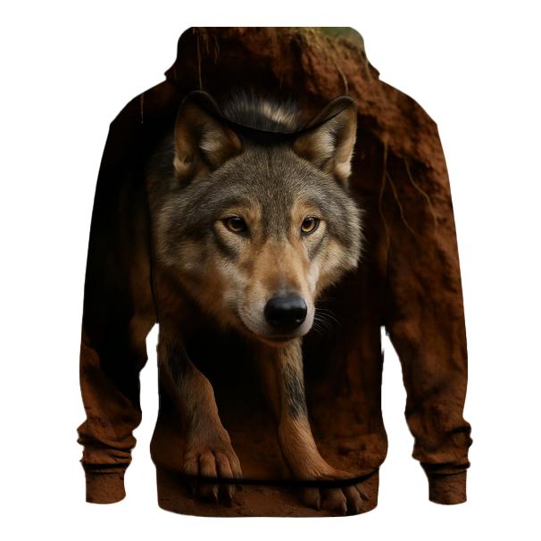 Spring Melt Den Entrance In Red Clay graphic hoodies