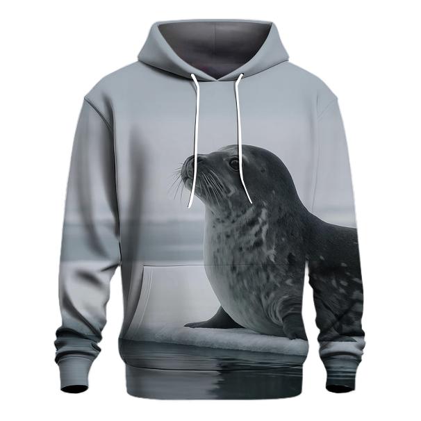 Glacier Edge Weddell Seal graphic hoodies