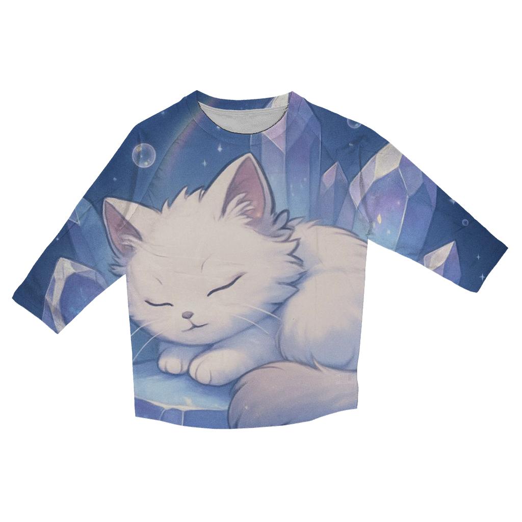Crystal Cavern Purr Prism cotton quarter sleeve shirts