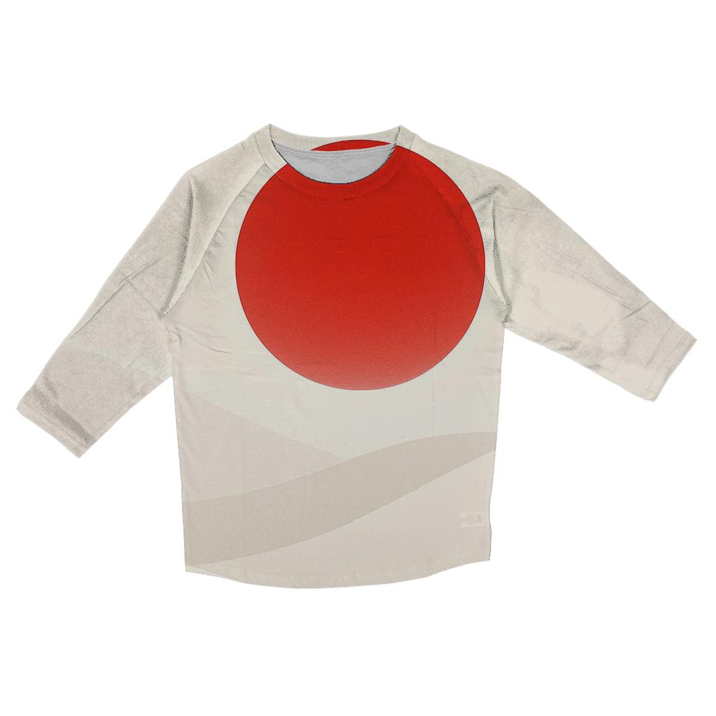 Rising Sun Dunes Of Japan designer 3/4 sleeve blouses