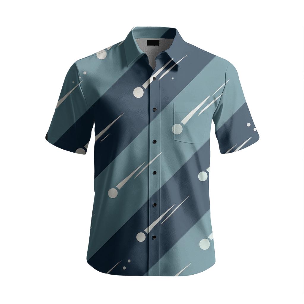 Comet Trail Diagonal Stripe Scatter fashion embroidery shirts