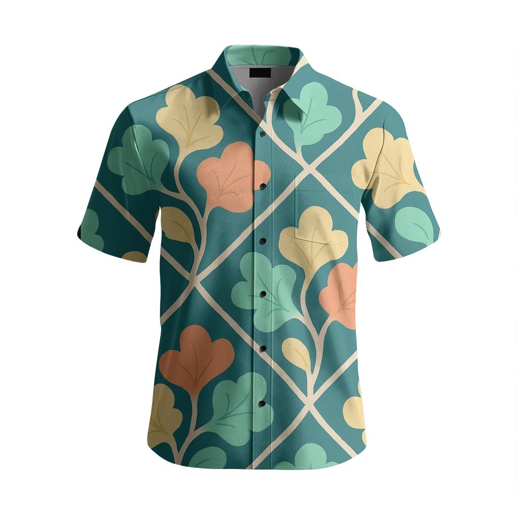 Nebula Botanical Vine Trellis fashion embroidery shirts