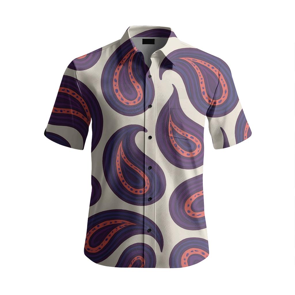 Galaxy Ribbon Paisley Cluster stylish threadwork shirts