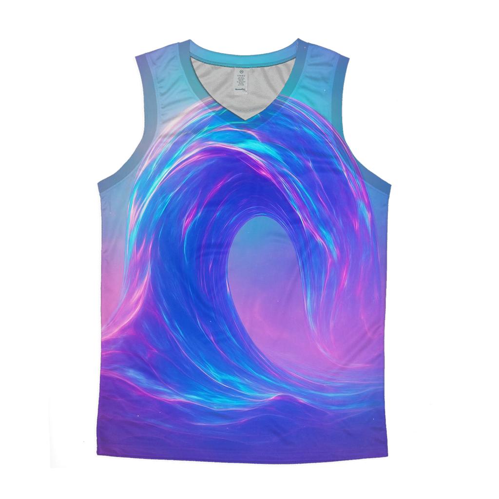 Prismatic Tide Cathedral personalized athletic tanks