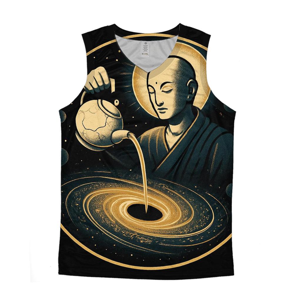 Black Hole Tea Ceremony graphic print tank tops