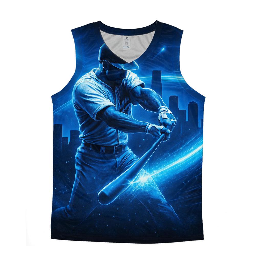 Electric Bat Arc Over Los Angeles trendy fitted tank tops