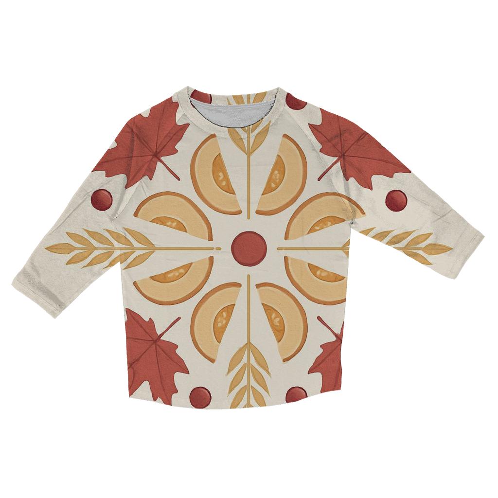 Golden Wheat Field Gratitude Mandala stylish quarter sleeve tops