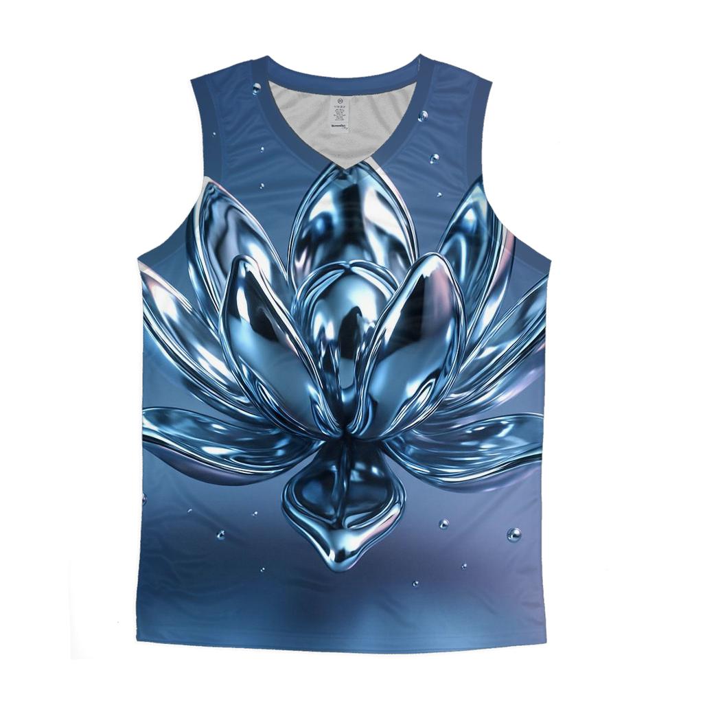 Liquid Chrome Lotus Drift personalized athletic tanks