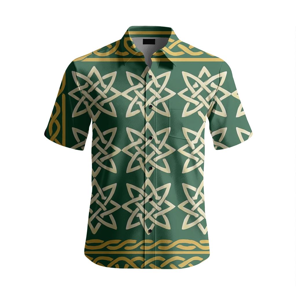 Quantum Star Knot Celtic Interlace designer stitched shirts