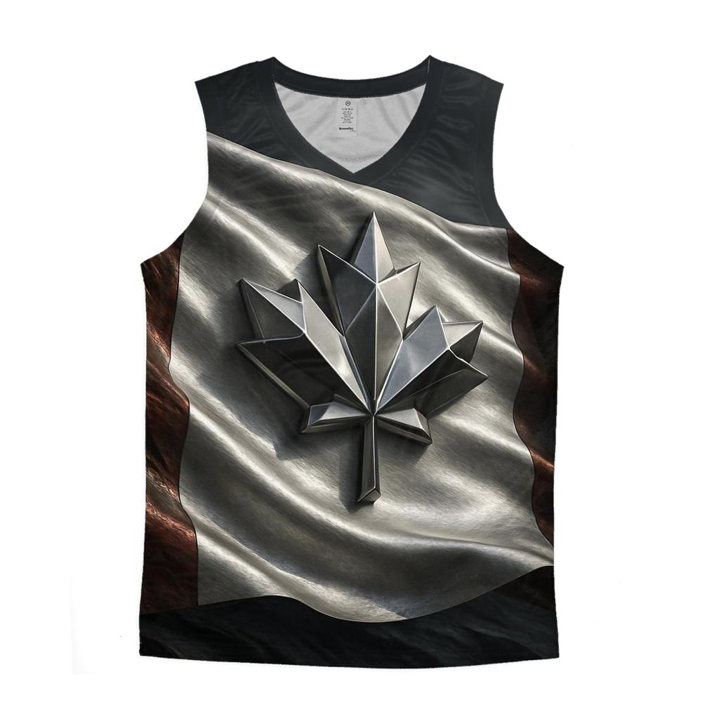 Metallic Maple Horizon Of Canada designer workout tanks