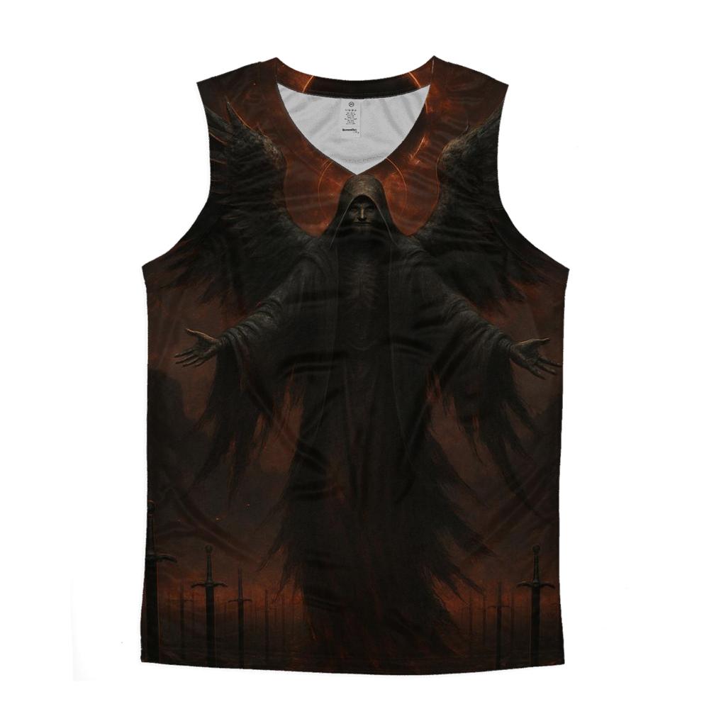 Death Angel Over The Iron Grave Sea sports performance tank tops