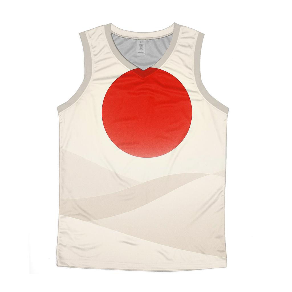 Rising Sun Dunes Of Japan personalized athletic tanks