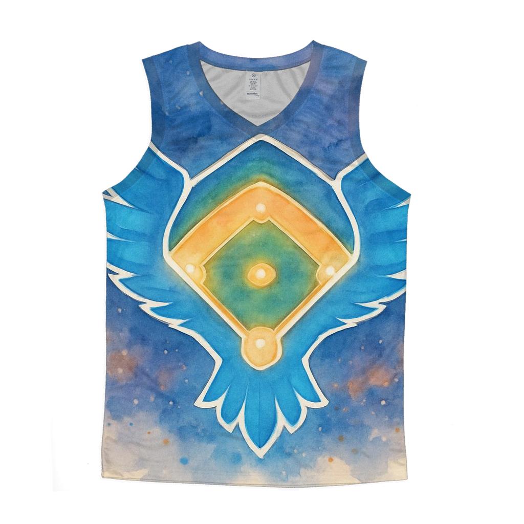 Blue Jays Winged Diamond At Twilight personalized athletic tanks