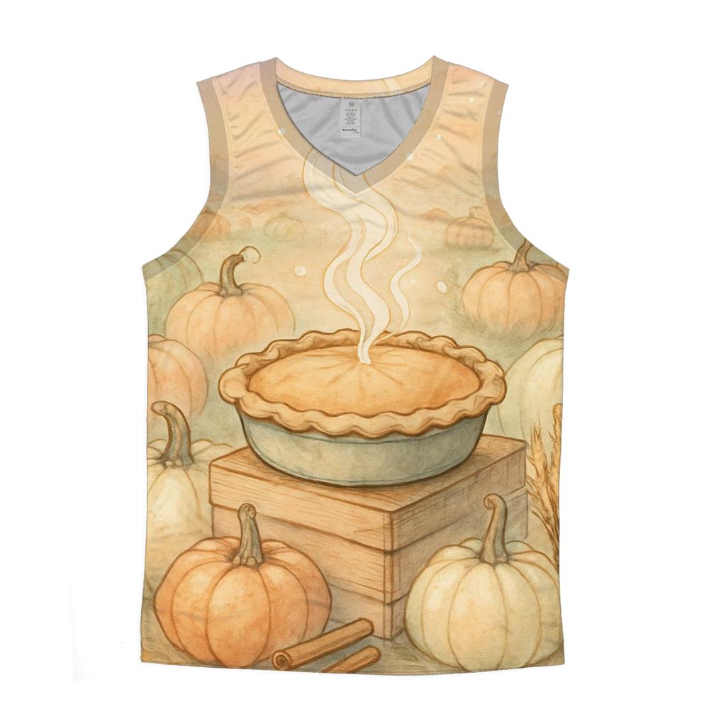 Pumpkin Patch Pie Steam Glow graphic print tank tops
