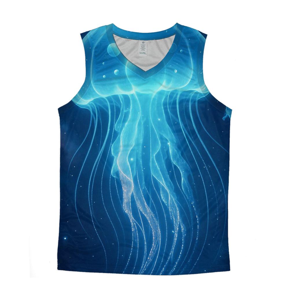 Quantum Jellyfish Nebula Drift designer workout tanks