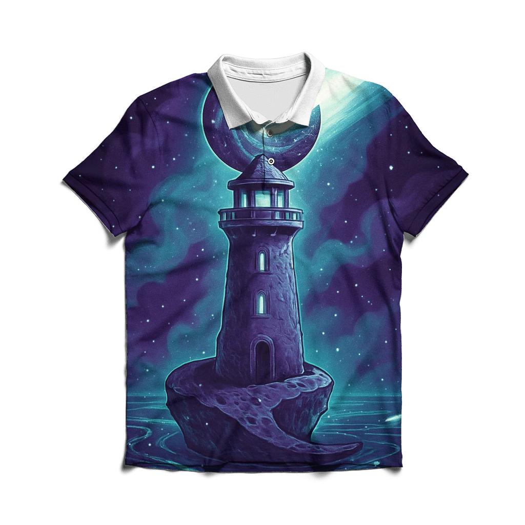 Lighthouse Of The Helix Sea classic pique polos
