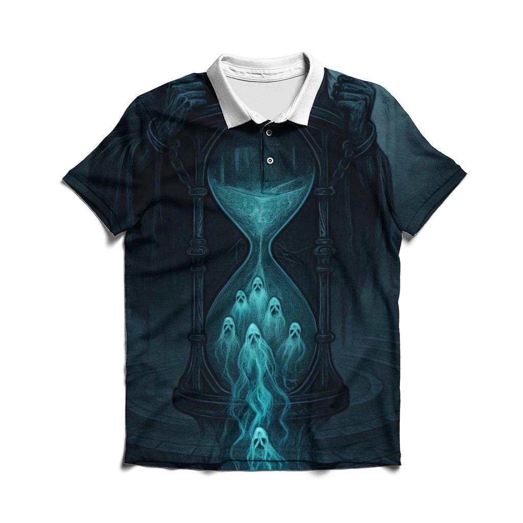 Hourglass Of The Bound Souls stylish collar polo tees