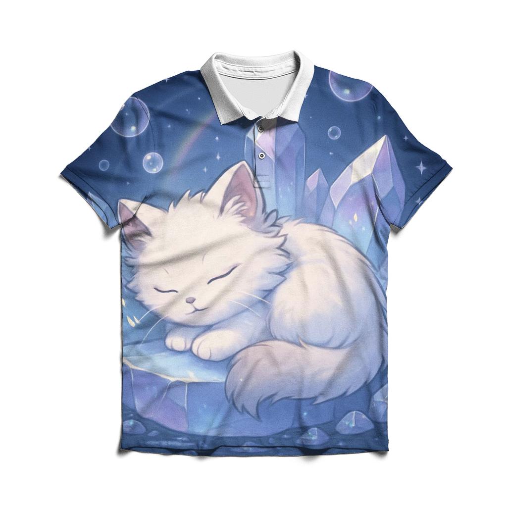 Crystal Cavern Purr Prism classic pique polos