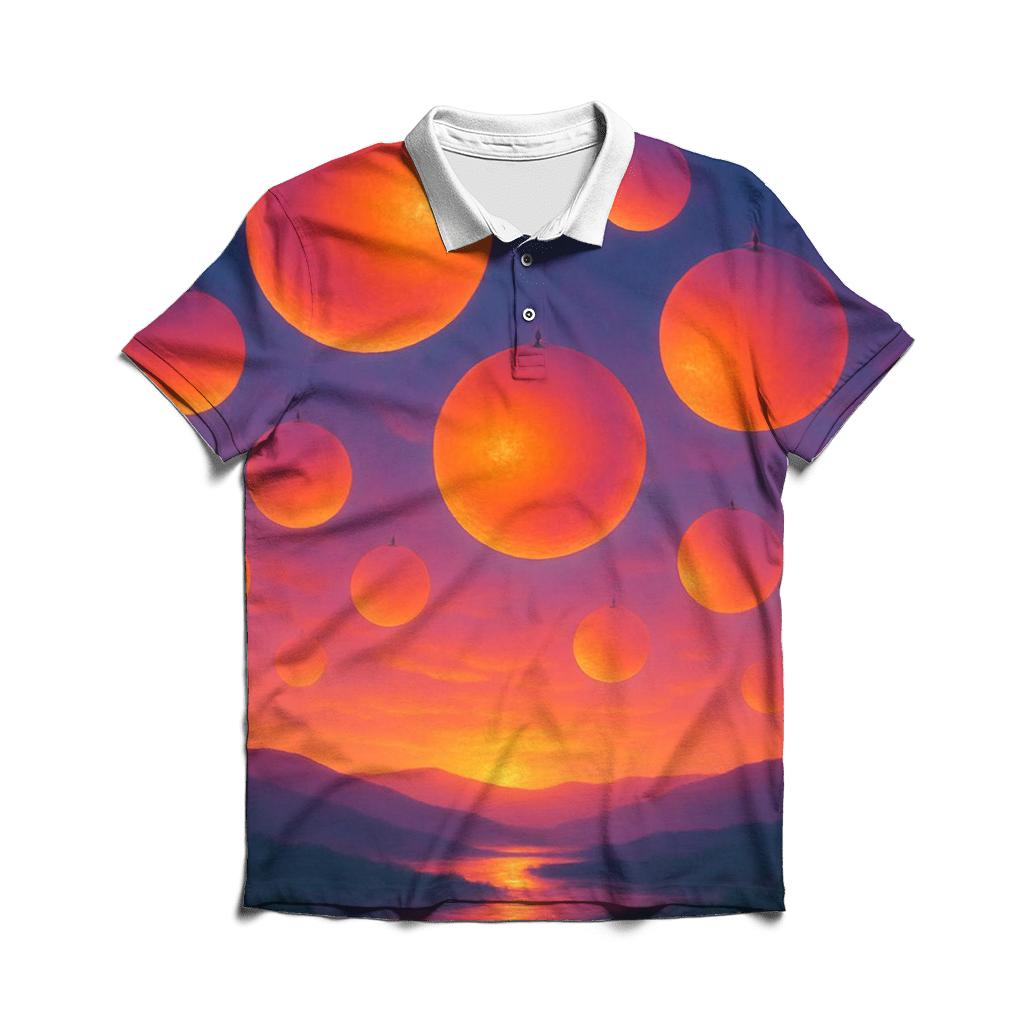 Neon Orchard Sundown Drift branded logo polo shirts