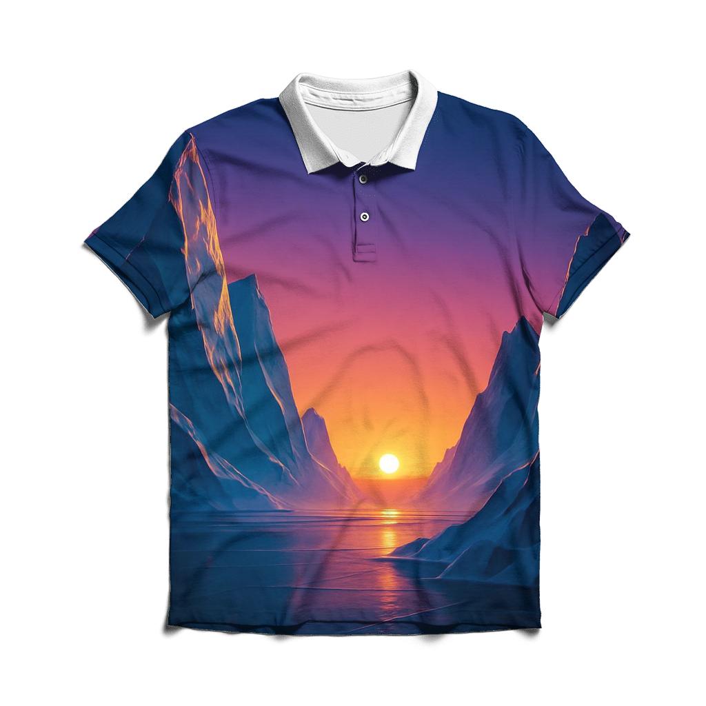 Frostfire Glacier Horizon designer slim fit polos