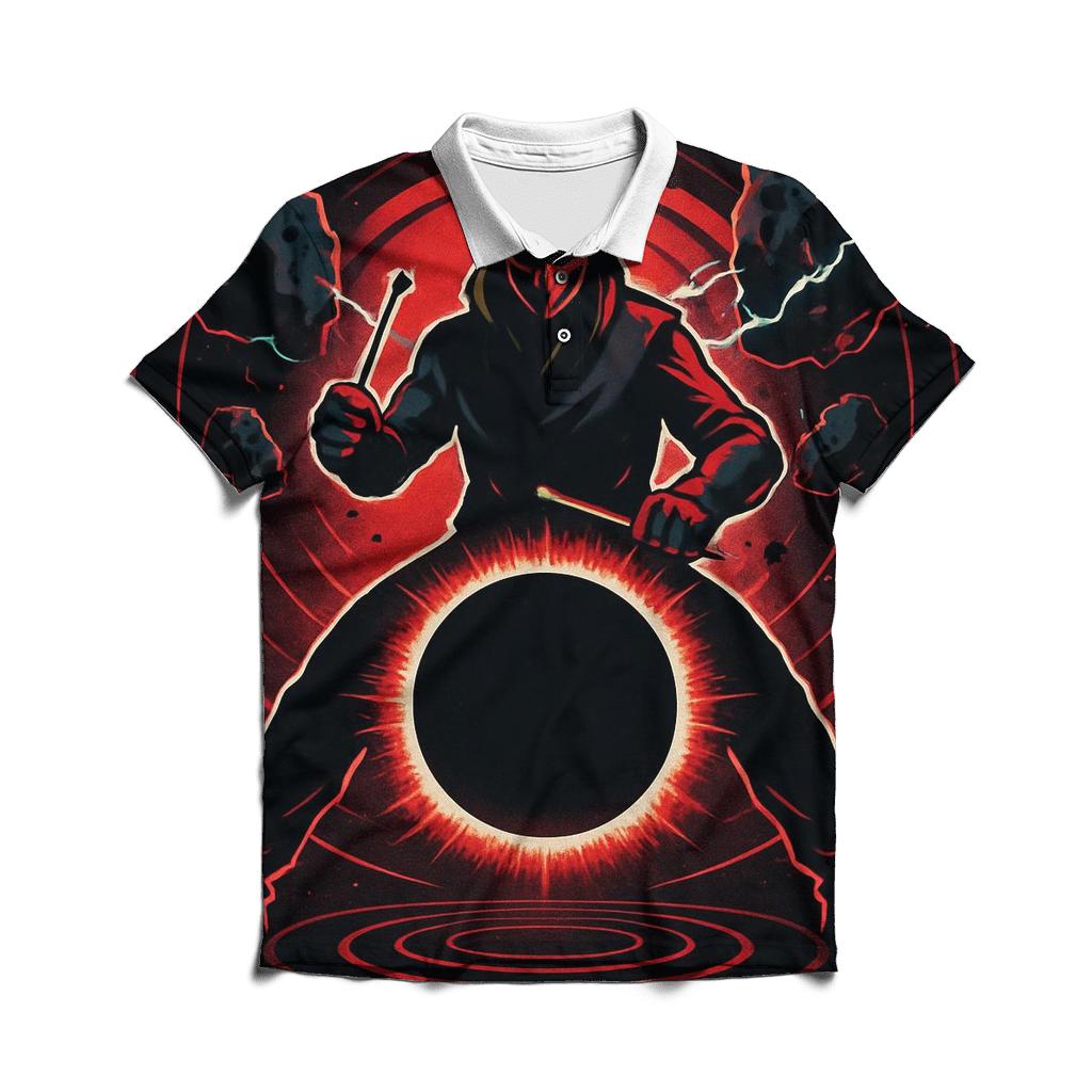 Solar Eclipse Drumline stylish collar polo tees