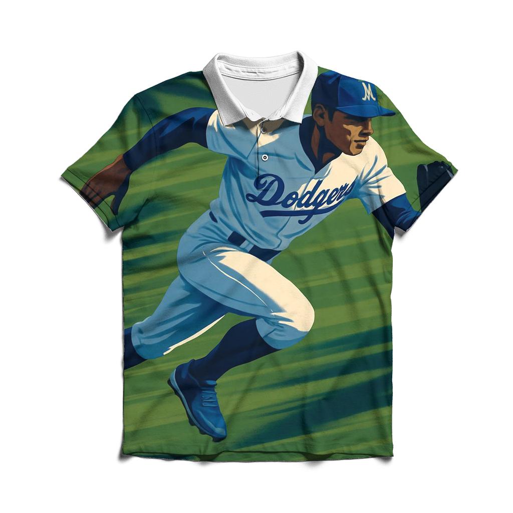 Palm Shadow Outfield Sprint branded logo polo shirts