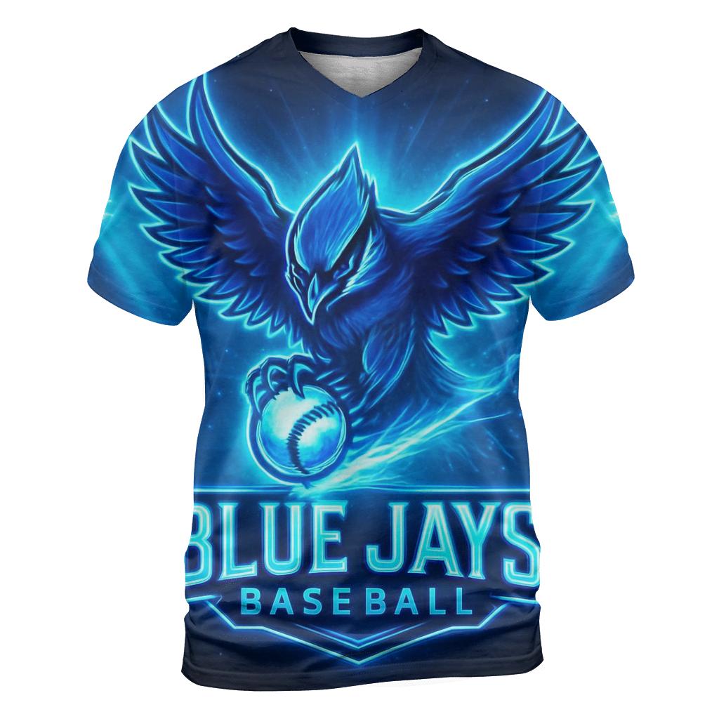 Blue Jays Aurora Fastball Burst trendy printed shirt styles