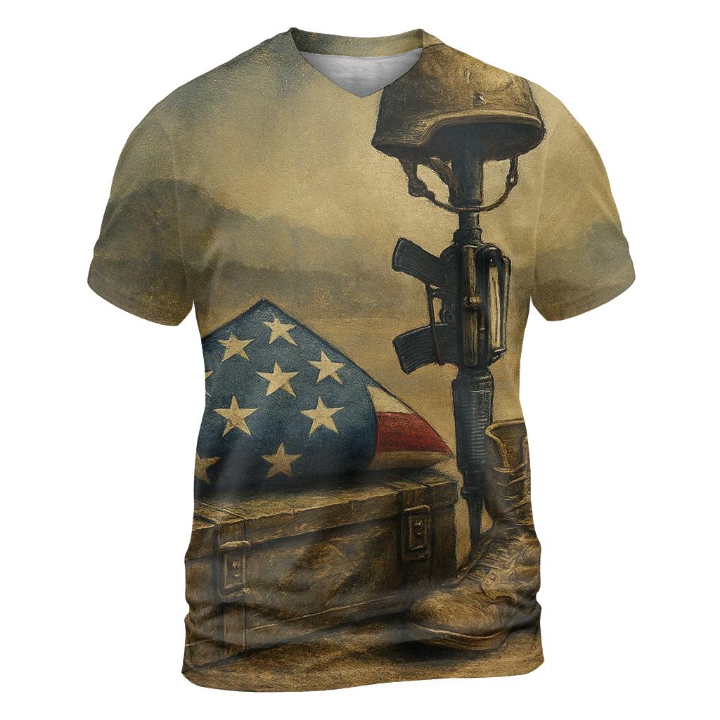 Memorial Fold With Desert Steel personalized full print shirts