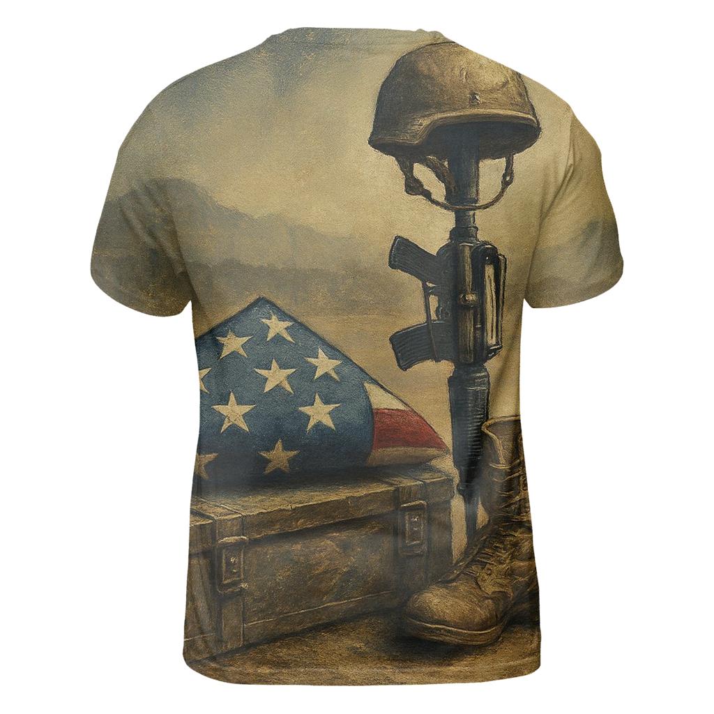 Memorial Fold With Desert Steel personalized full print shirts