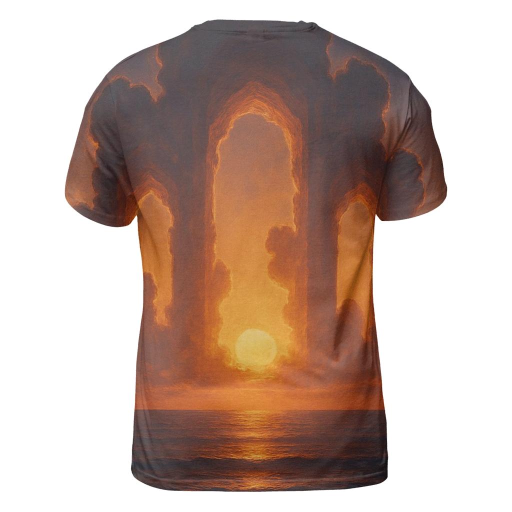 Cathedral Clouds Over The Quiet Sea unique graphic print tees