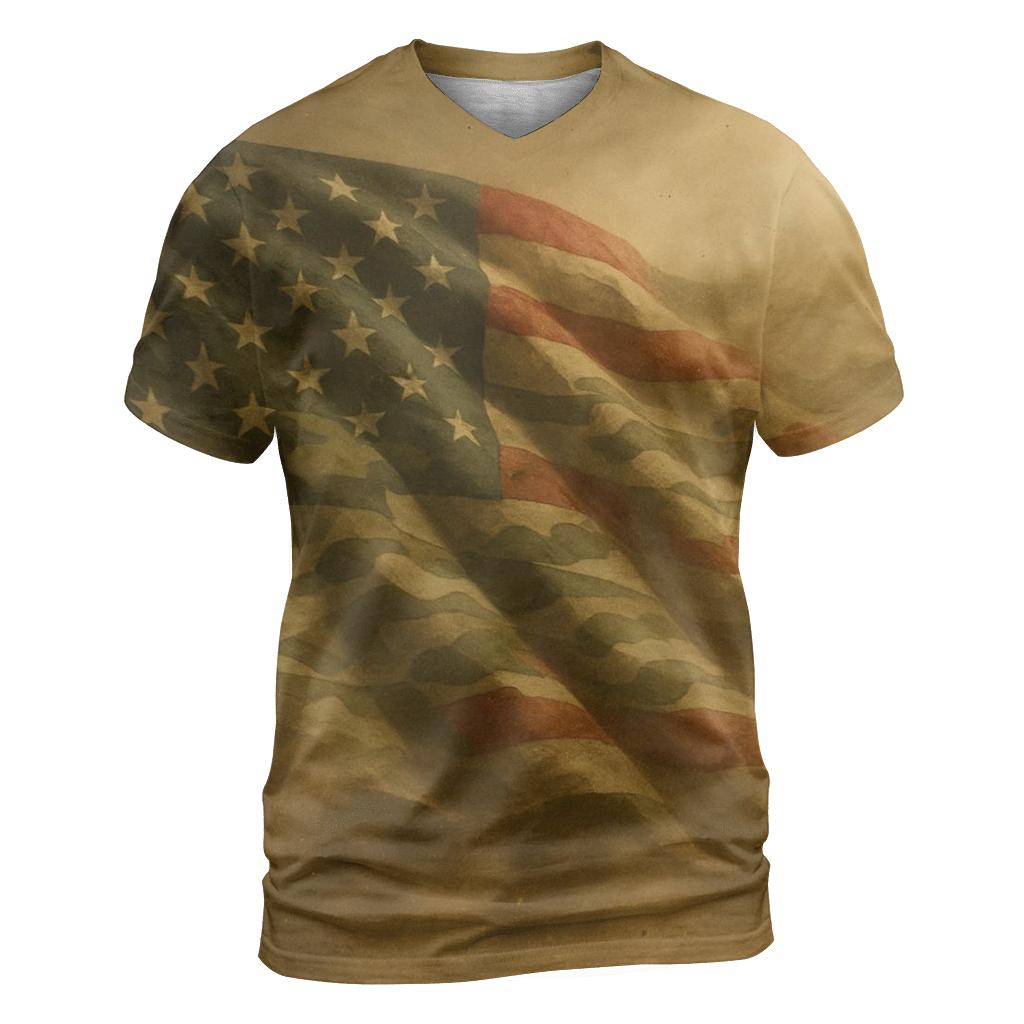 Desert Camo Flag Phantom unique graphic print tees
