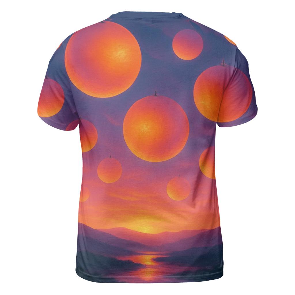 Neon Orchard Sundown Drift trendy printed shirt styles