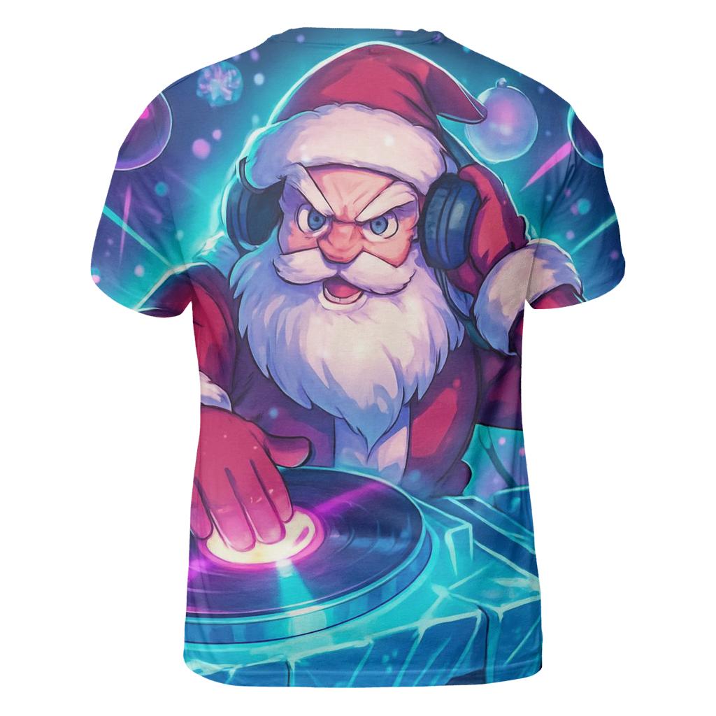 Santa DJ Frostwave designer pattern shirts