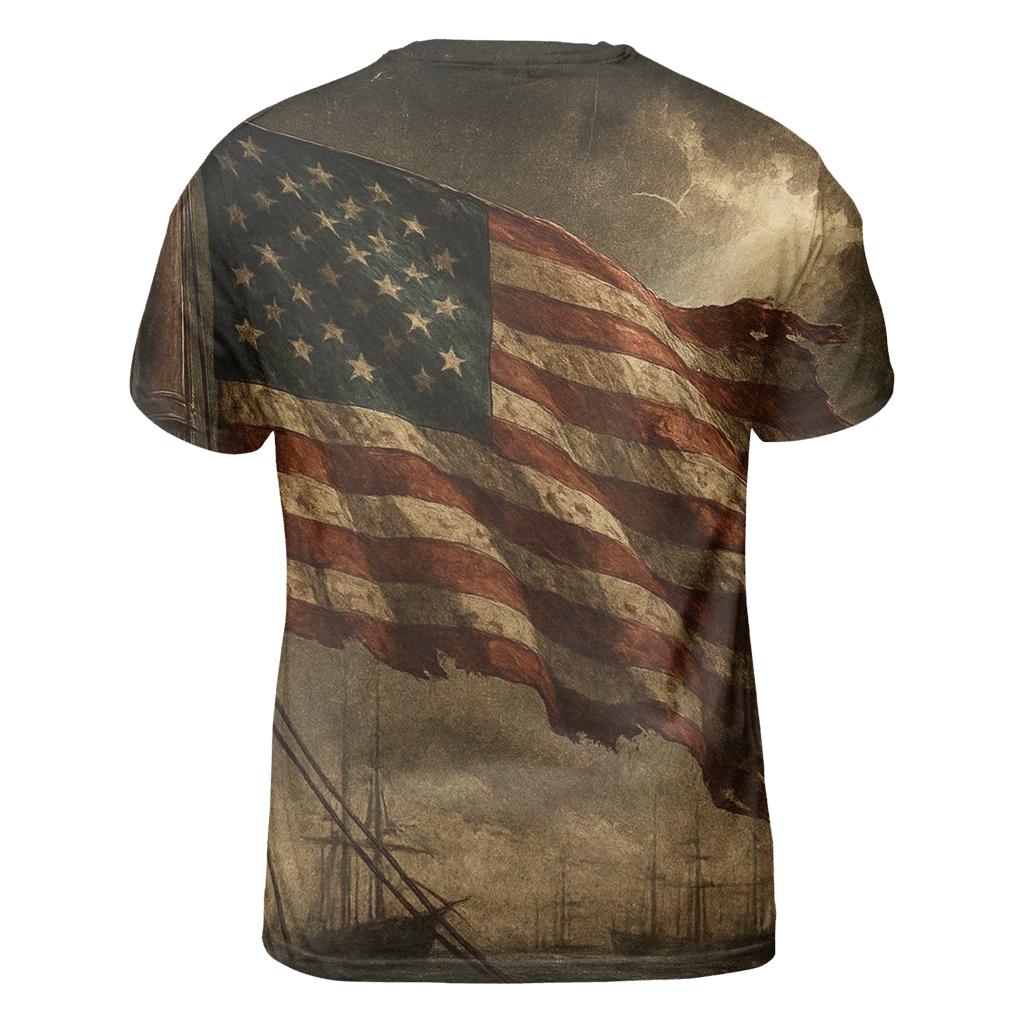 Vintage Harbor Flag And Stormlight personalized full print shirts