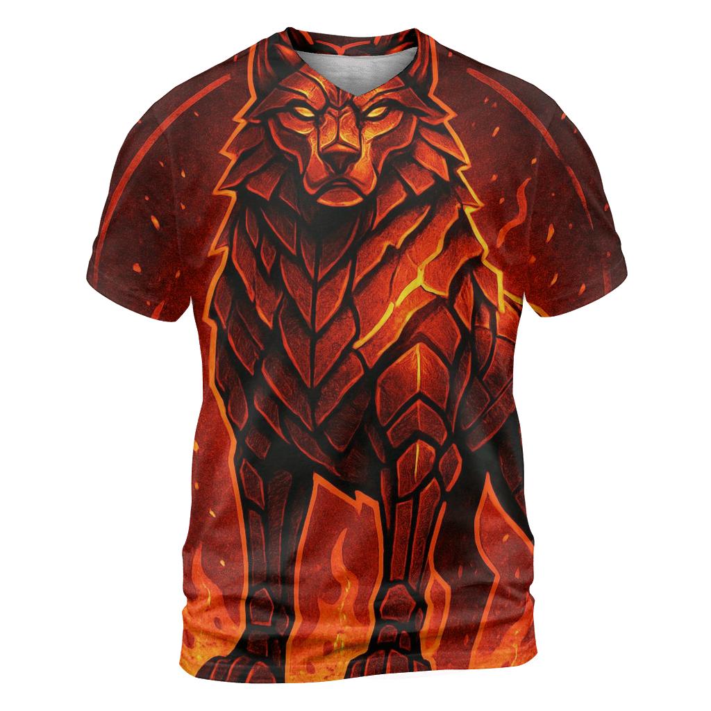 Inferno Forge Alpha Wolf unique graphic print tees