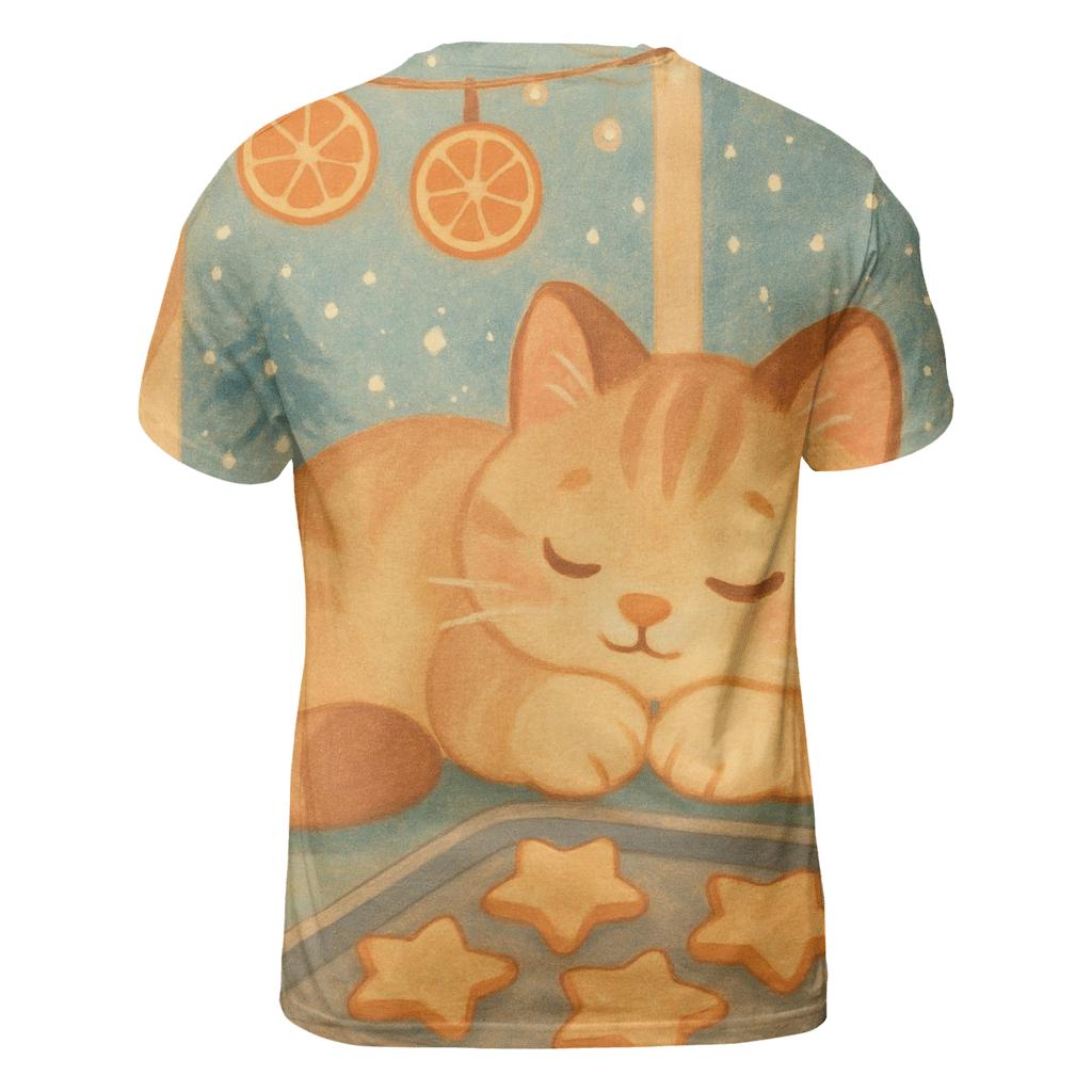 Cozy Bakery Window Biscuit Cat Nap statement graphic shirts