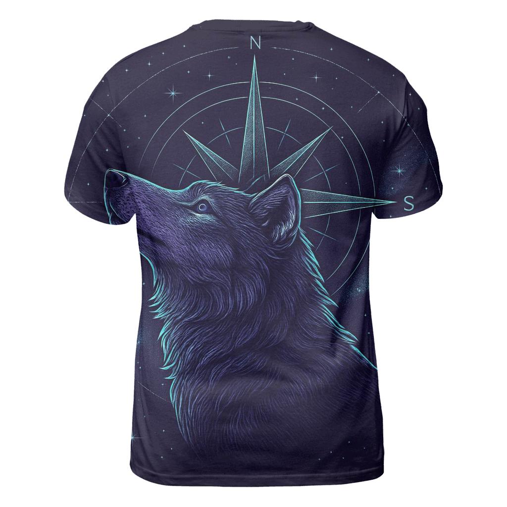 Celestial Navigator Wolf Compass custom all-over print shirts