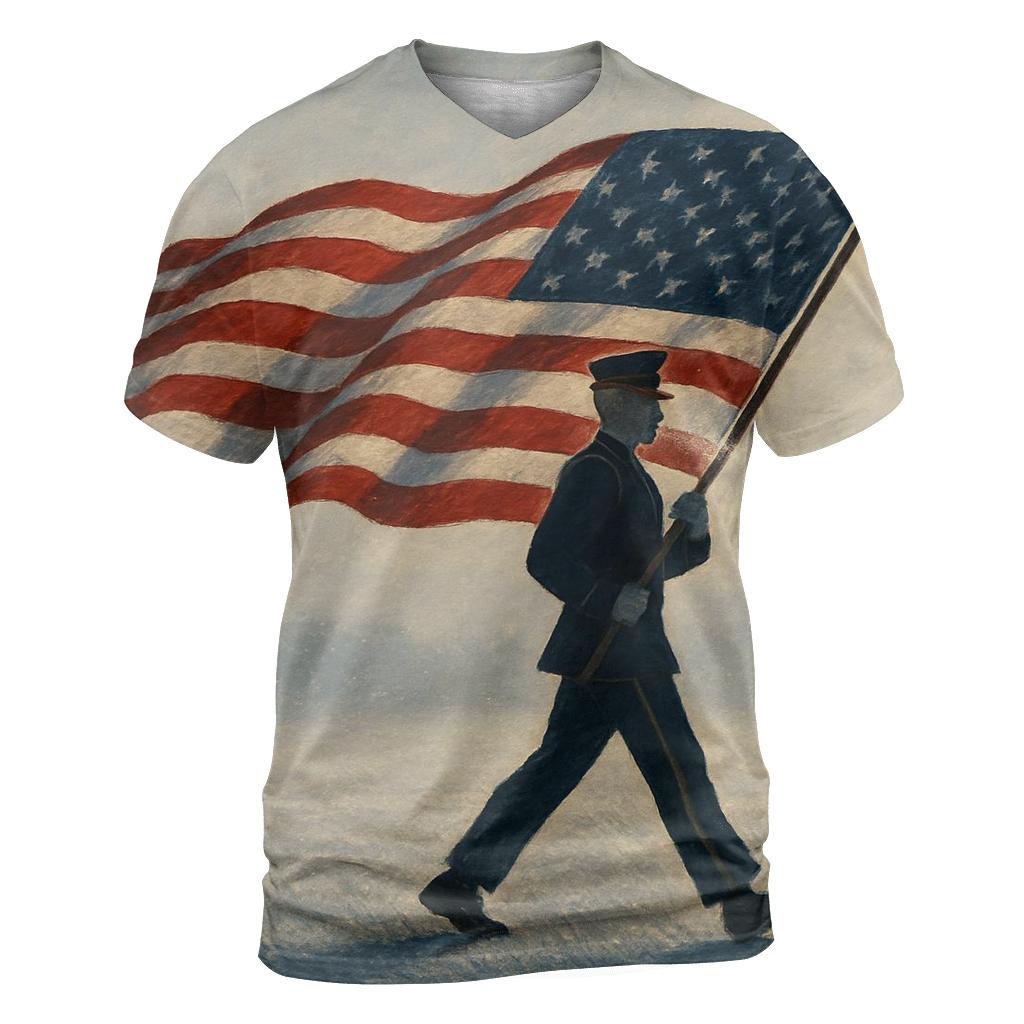 Honor Line At Winter Dawn statement graphic shirts