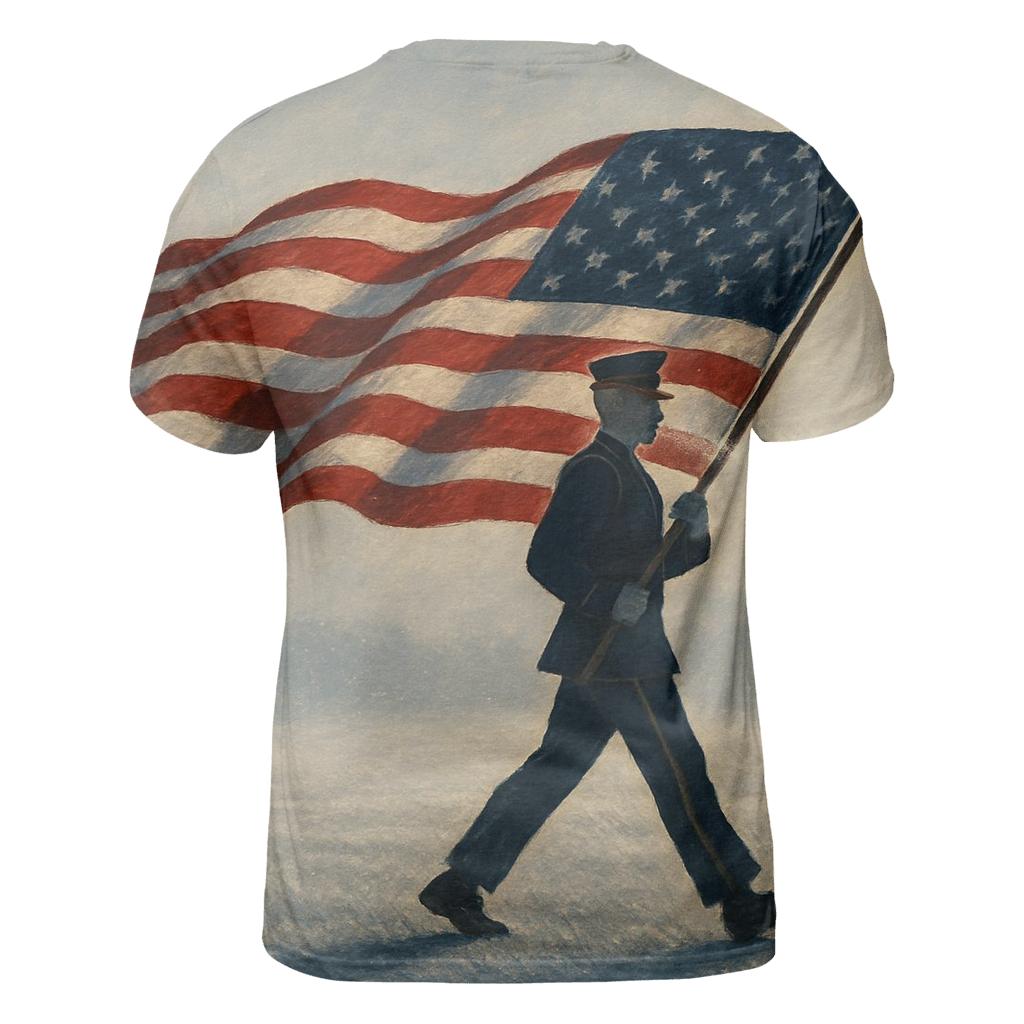 Honor Line At Winter Dawn statement graphic shirts