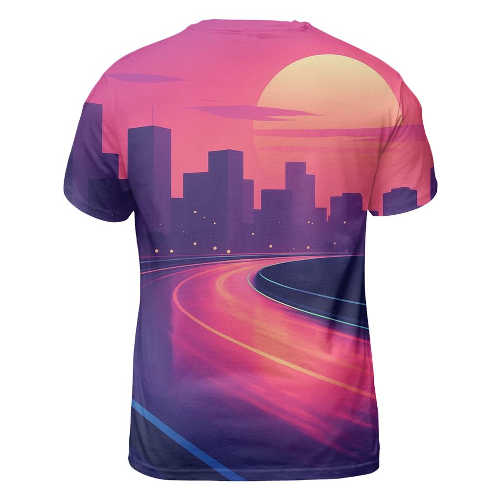 Vapor Skyline Afterglow Raceway artistic all-over print tops