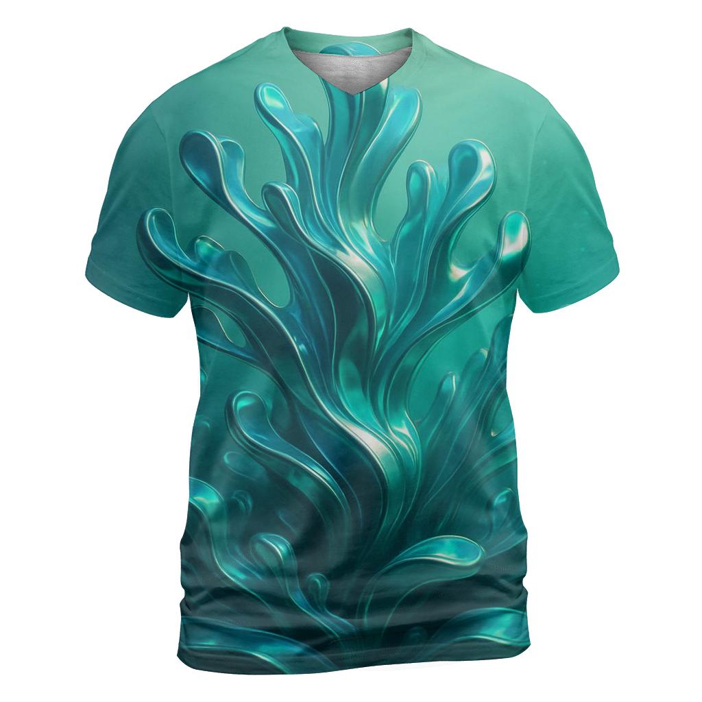 Mirror Reef Gradient Current vibrant all-over design tees